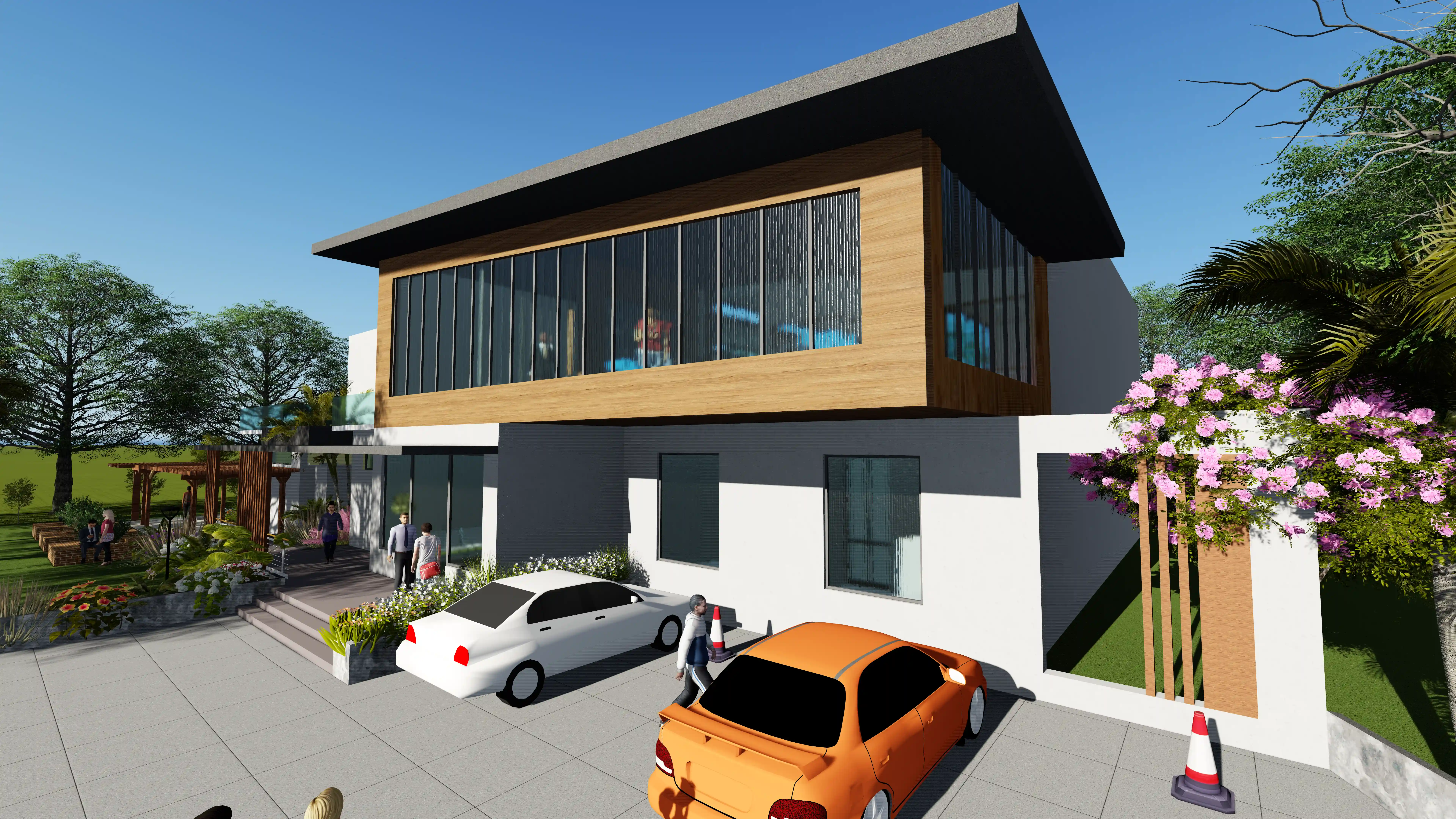 Badminton Stadium Architecture Project